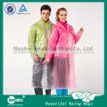 Luxury promotion pvc raincoat with hood